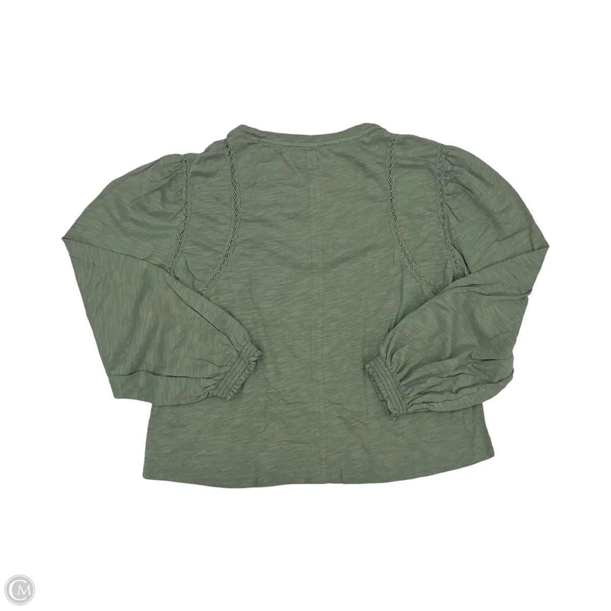 Top Long Sleeve By Democracy In Green, Size: Lp