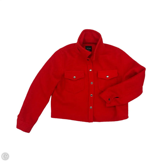 Jacket Faux Fur & Sherpa By Love Tree In Red, Size: L