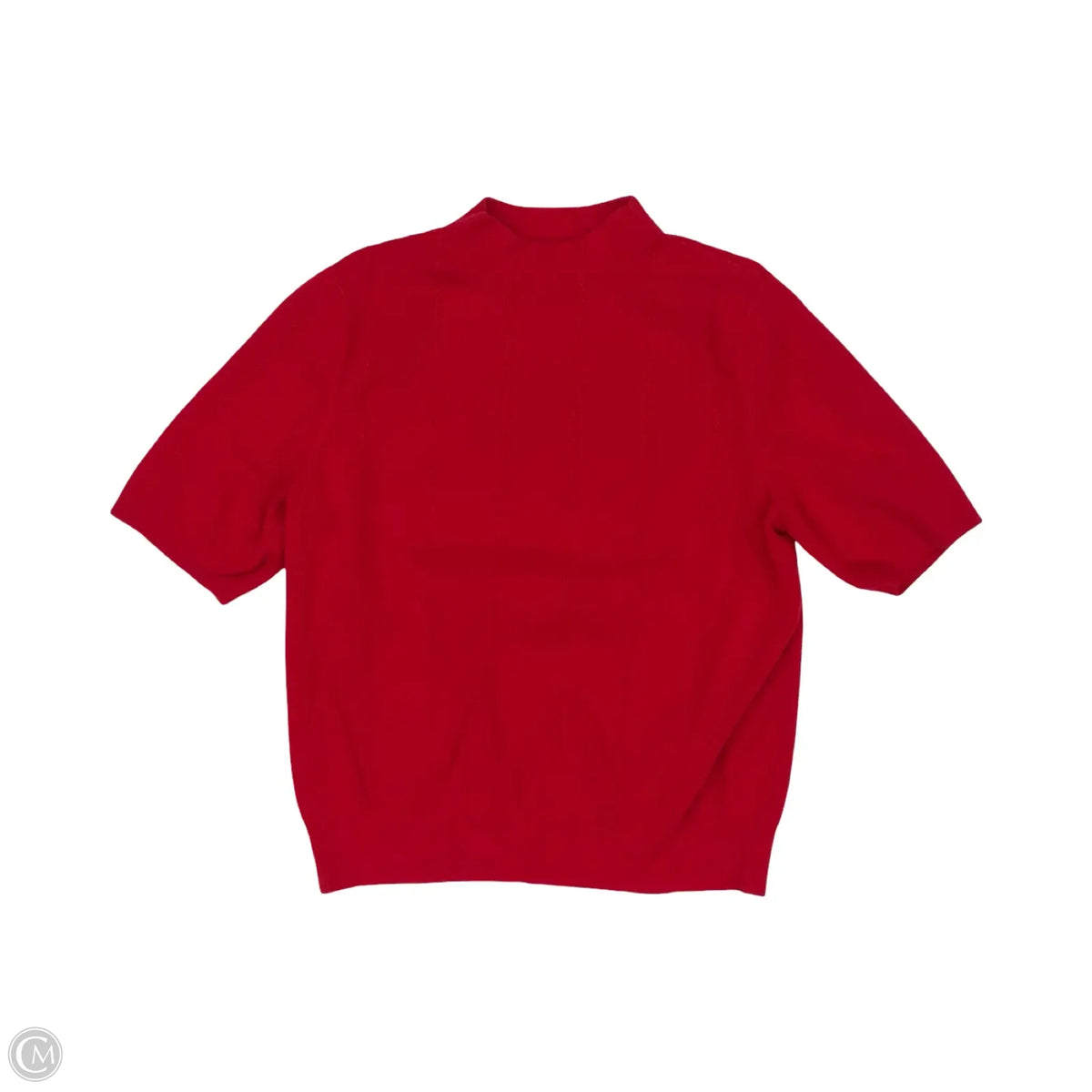 Sweater Short Sleeve By Talbots In Red, Size: Xl