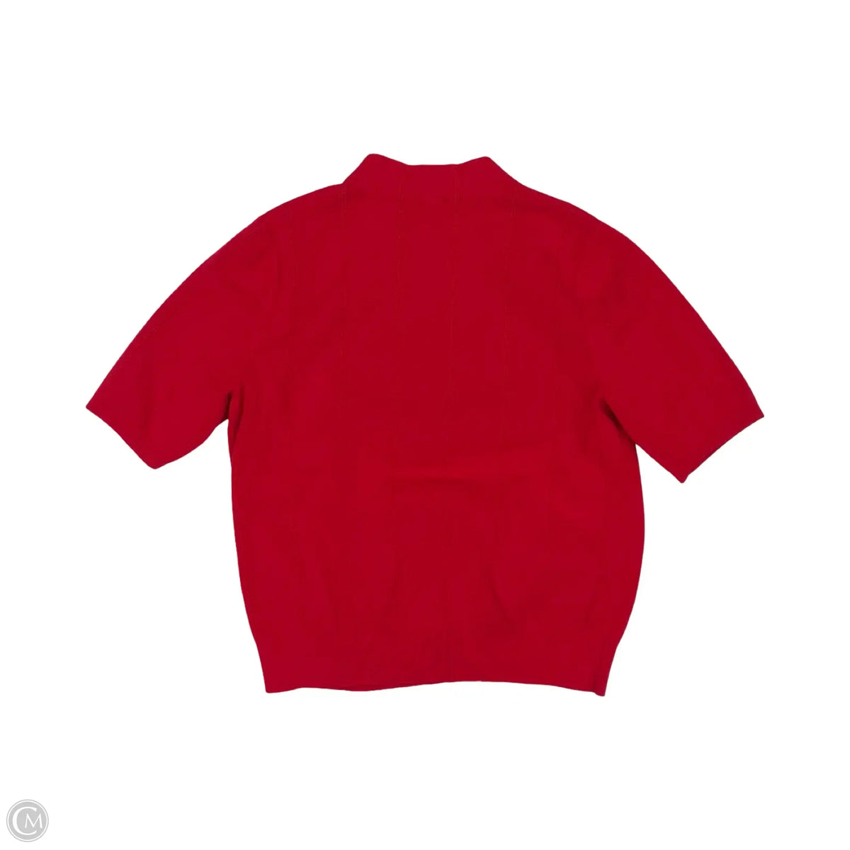Sweater Short Sleeve By Talbots In Red, Size: Xl