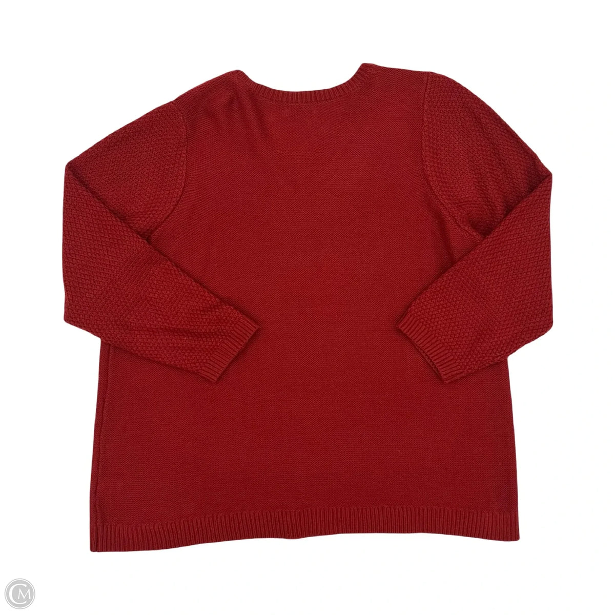 Sweater By Croft And Barrow In Red, Size: 2x
