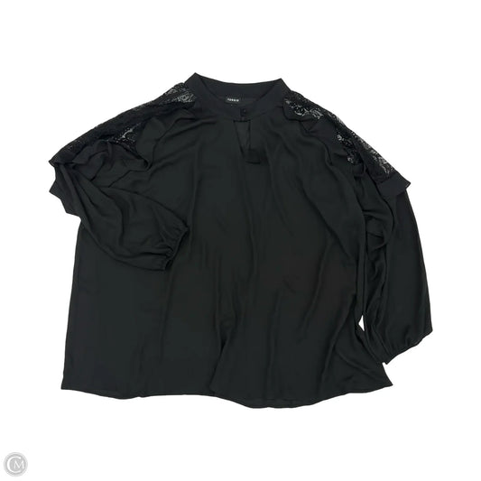 Blouse Long Sleeve By Torrid In Black, Size: 4x