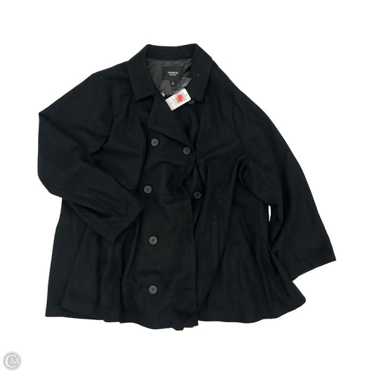 Coat Peacoat By Torrid In Black, Size: 4x