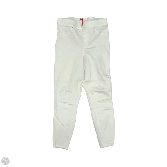 Jeans Skinny By Spanx In White Denim, Size: M