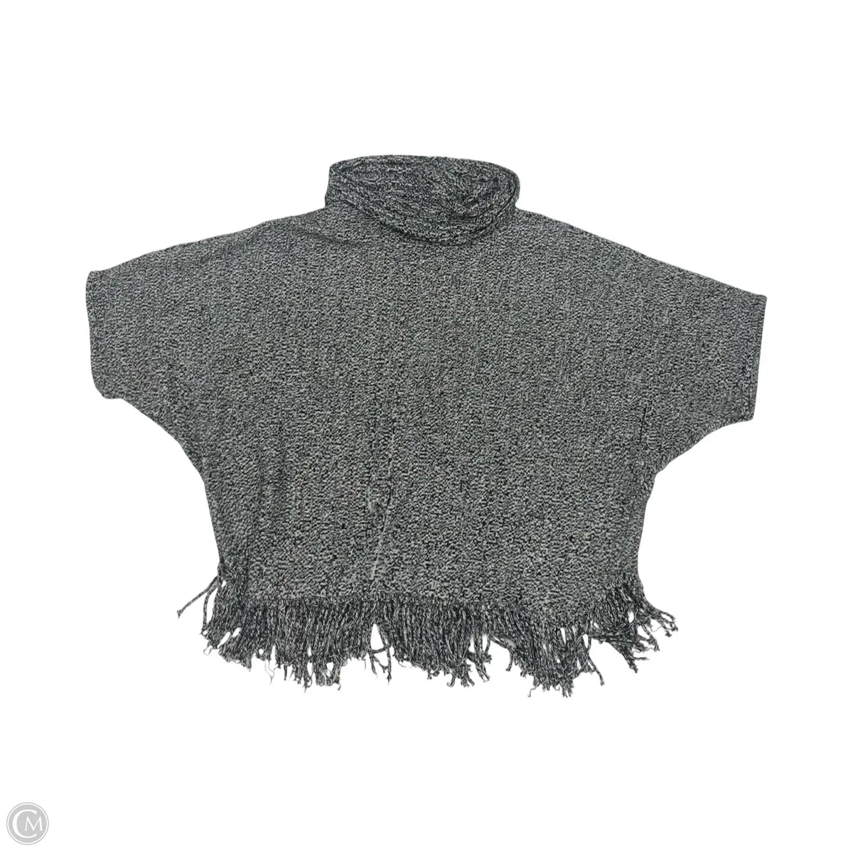 Poncho By Relativity In Black & White, Size: 1x