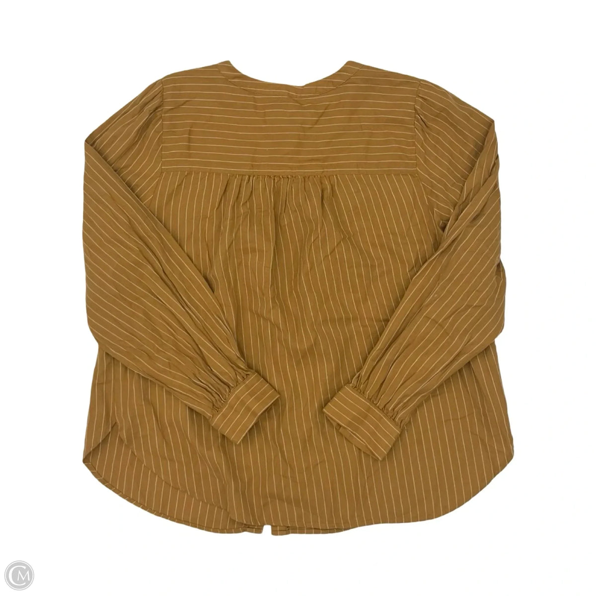 Top Long Sleeve By Loft In Striped Pattern, Size: L