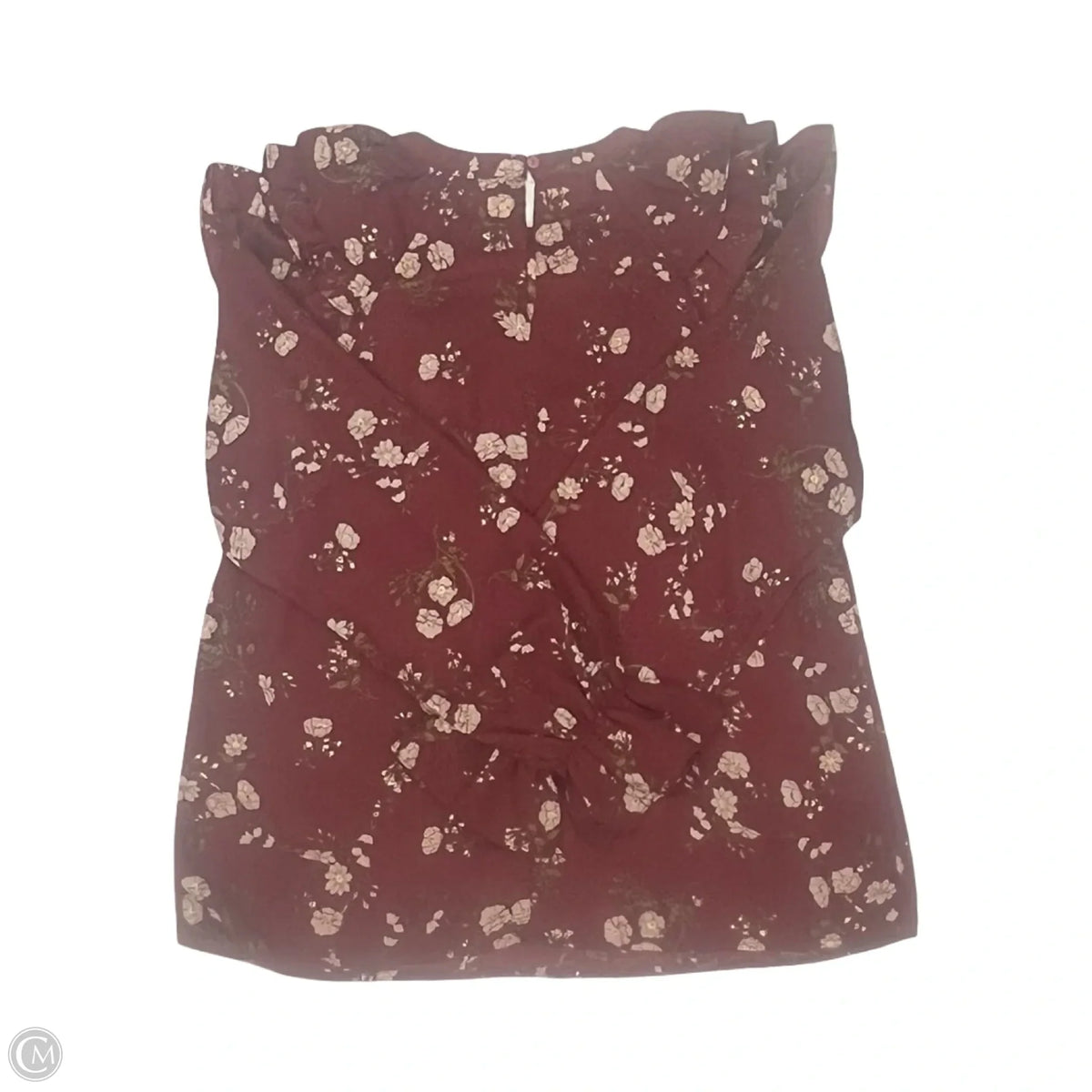 Blouse Long Sleeve By Doe & Rae In Red, Size: M