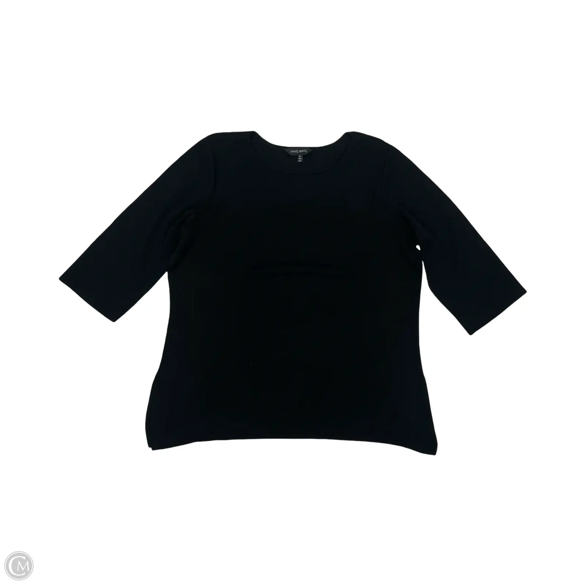 Sweater By Ming Wang In Black, Size: 1x