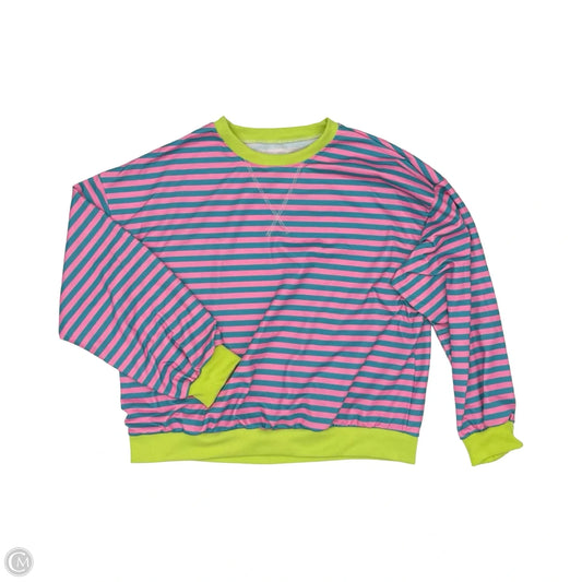 Top Long Sleeve By Cmf In Green & Pink, Size: Xl