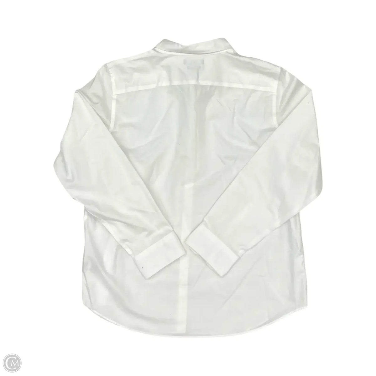 Blouse Long Sleeve By Chaps In White, Size: Xl