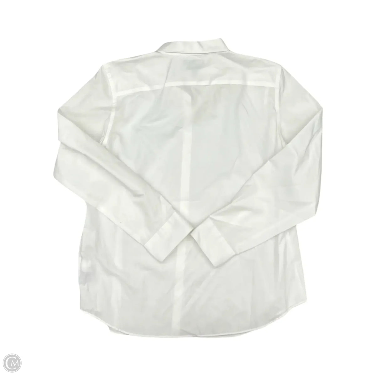 Blouse Long Sleeve By Chaps In White, Size: Xl