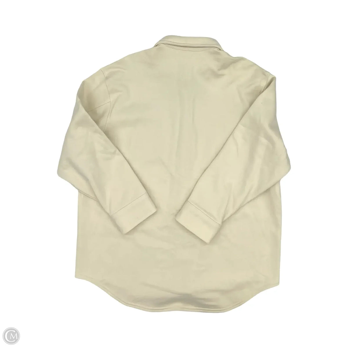 Jacket Shirt By Gap In Cream, Size: L