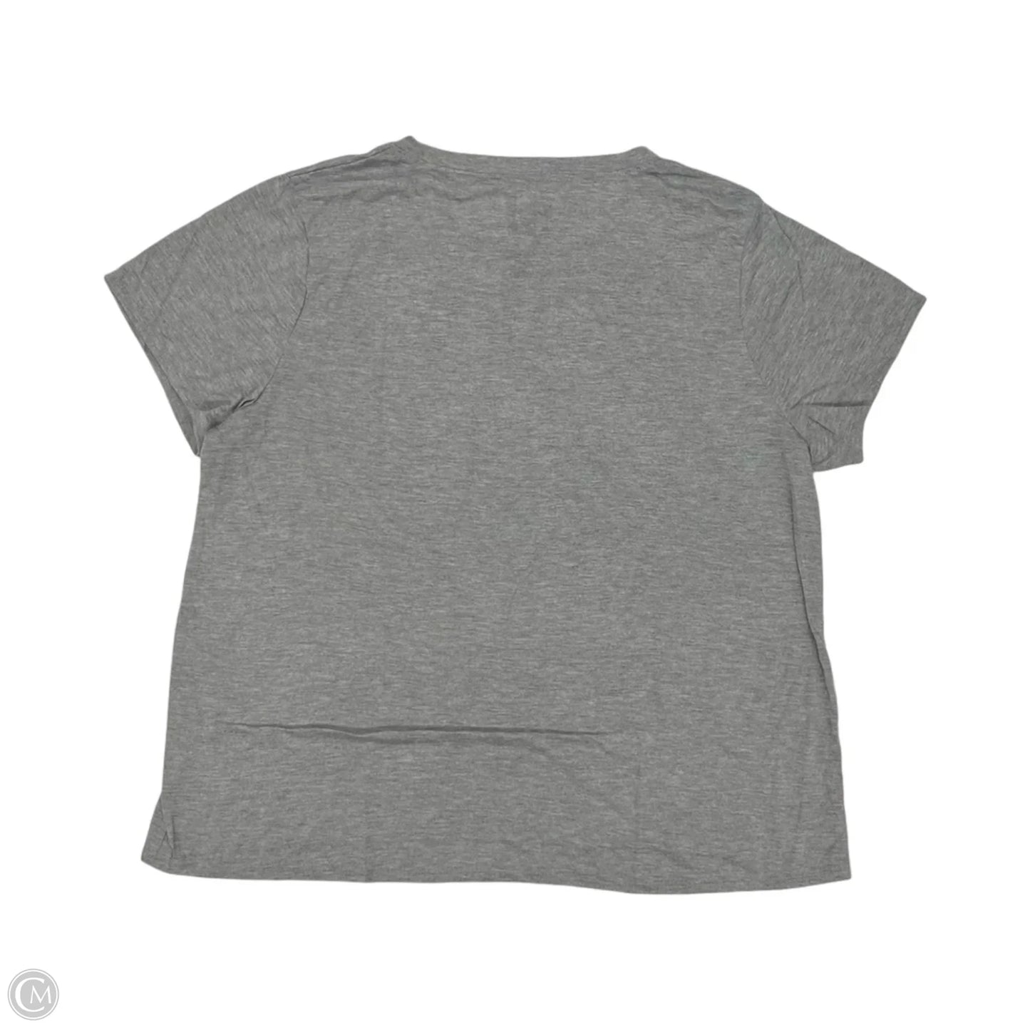 Top Short Sleeve By Modern Lux In Grey, Size: 3x