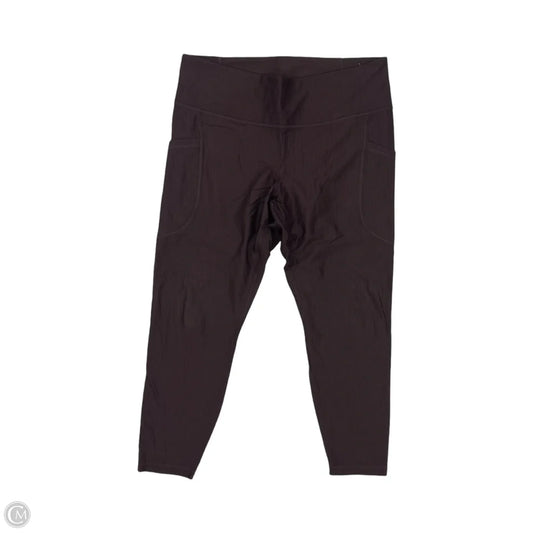 Athletic Leggings Capris By Old Navy In Maroon, Size: Xl
