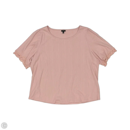 Top Short Sleeve By Talbots In Pink, Size: 3x