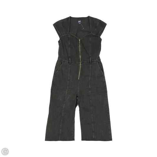 Jumpsuit By Gap In Black Denim, Size: 10