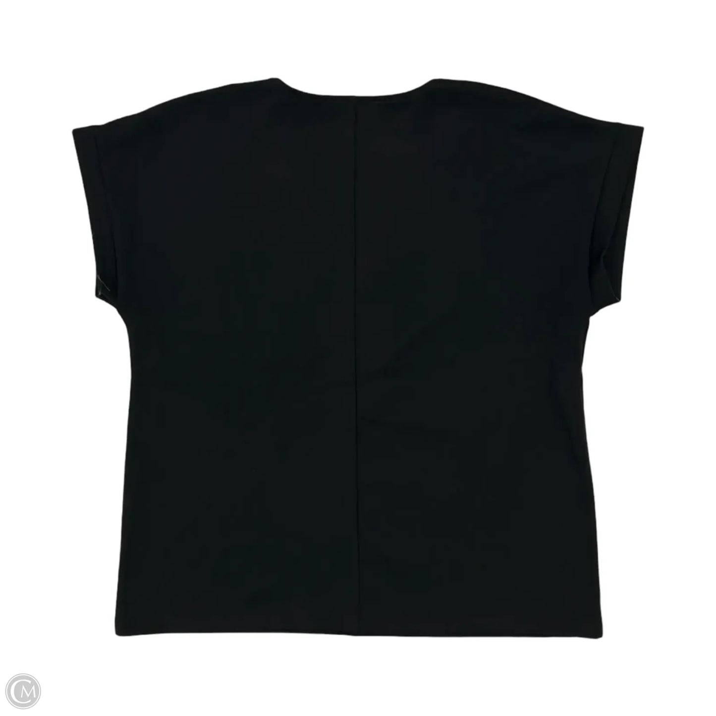 Top Short Sleeve By Talbots In Black, Size: M