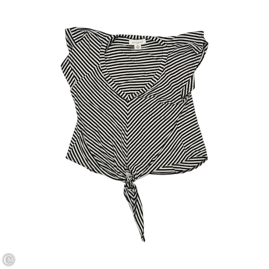 Top Short Sleeve By Skyes The Limit In Black & White, Size: Lp
