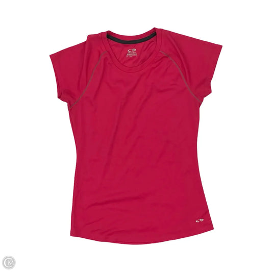 Athletic Top Short Sleeve By Champion In Pink, Size: S