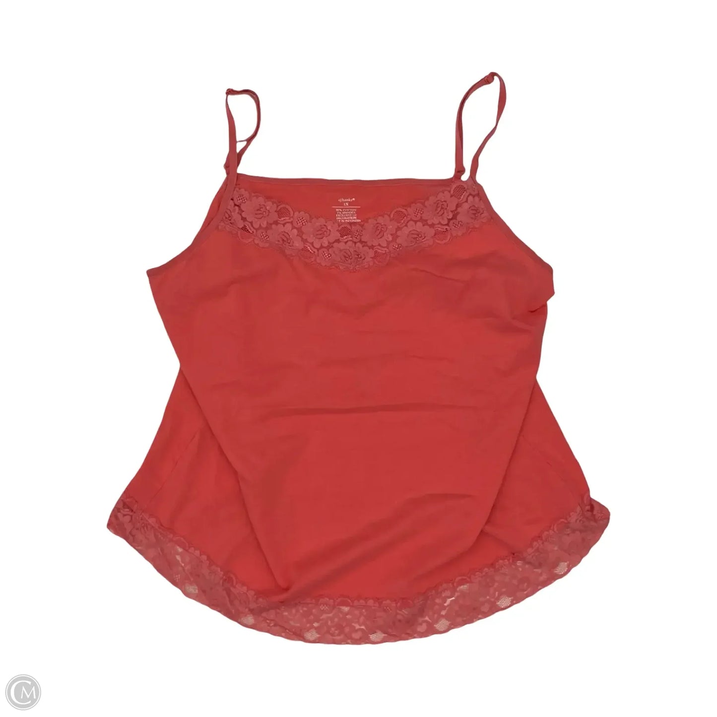 Tank Top By Cj Banks In Pink, Size: 1x