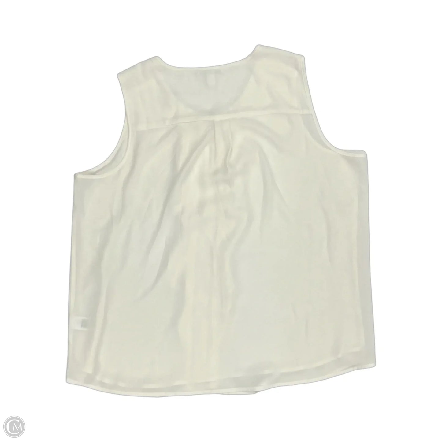 Blouse Sleeveless By Roz And Ali In Cream, Size: Xl
