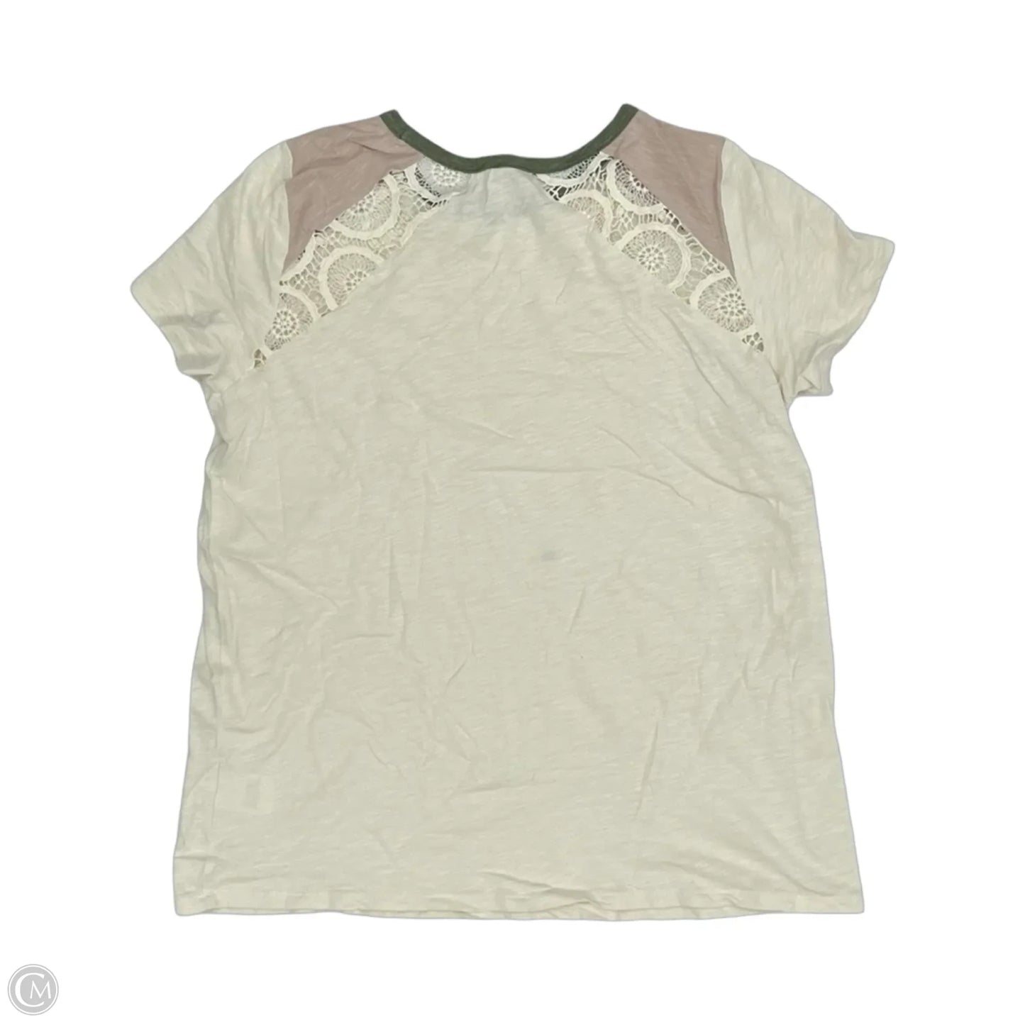 Top Short Sleeve By Torrid In Cream, Size: L