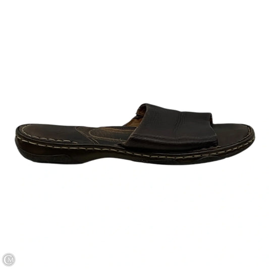 Sandals Flats By Born In Brown, Size: 9