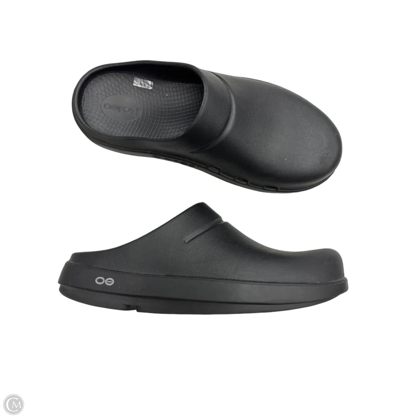 Shoes Flats By Oofos In Black, Size: 10