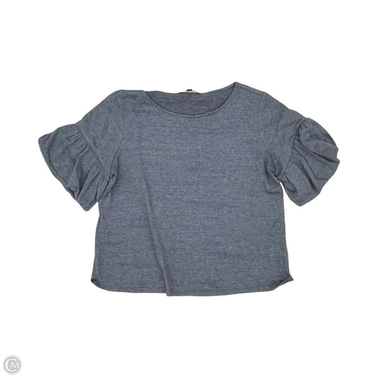 Top Short Sleeve By Cable And Gauge In Blue, Size: L