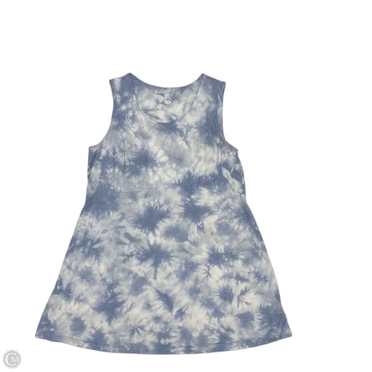 Dress Casual Short By Te Verde In Blue & White, Size: 1x