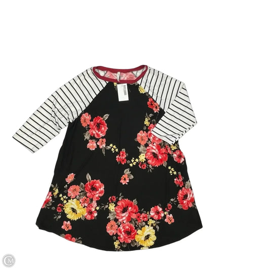 Dress Casual Short By Emerald In Floral Print, Size: 3x