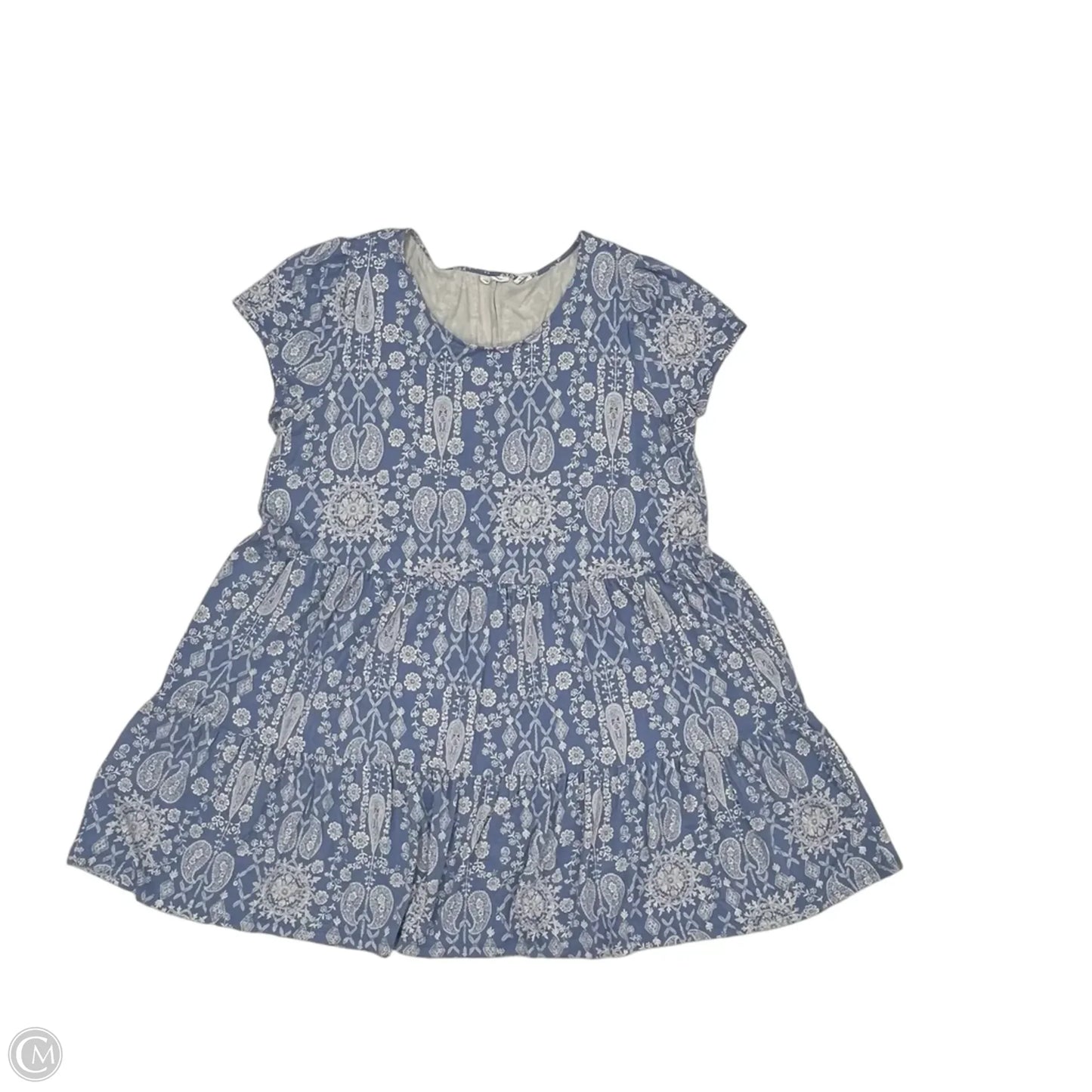Dress Casual Short By Lucky Brand In Blue & White, Size: 2x