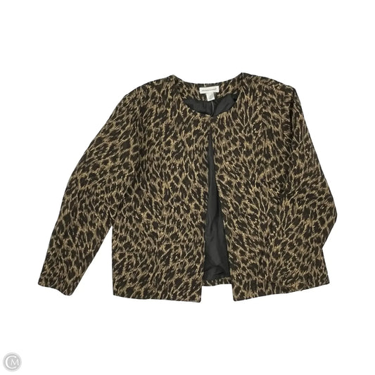 Jacket Other By Christopher And Banks In Leopard Print, Size: Xl