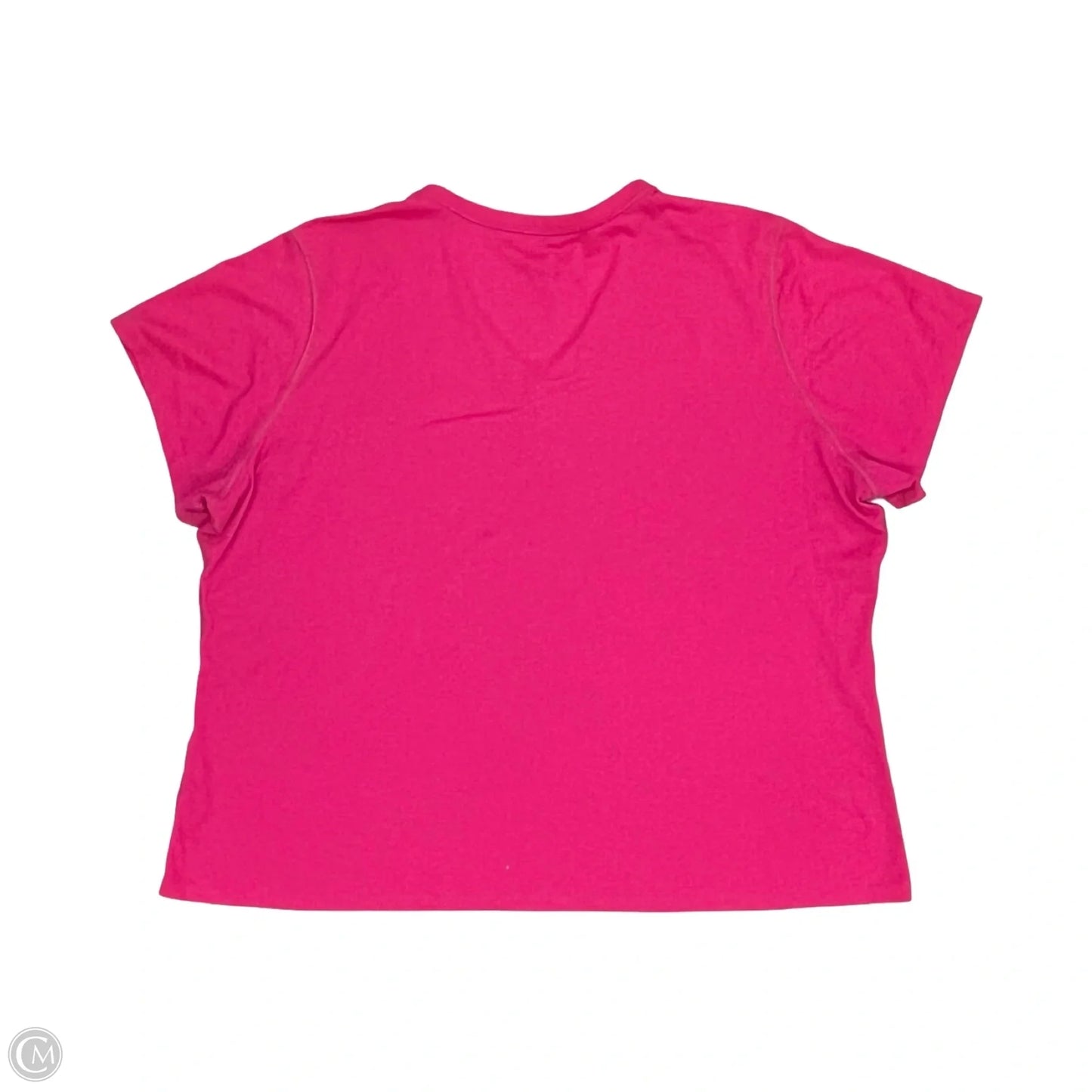 Athletic Top Short Sleeve By Nike In Pink, Size: 3x