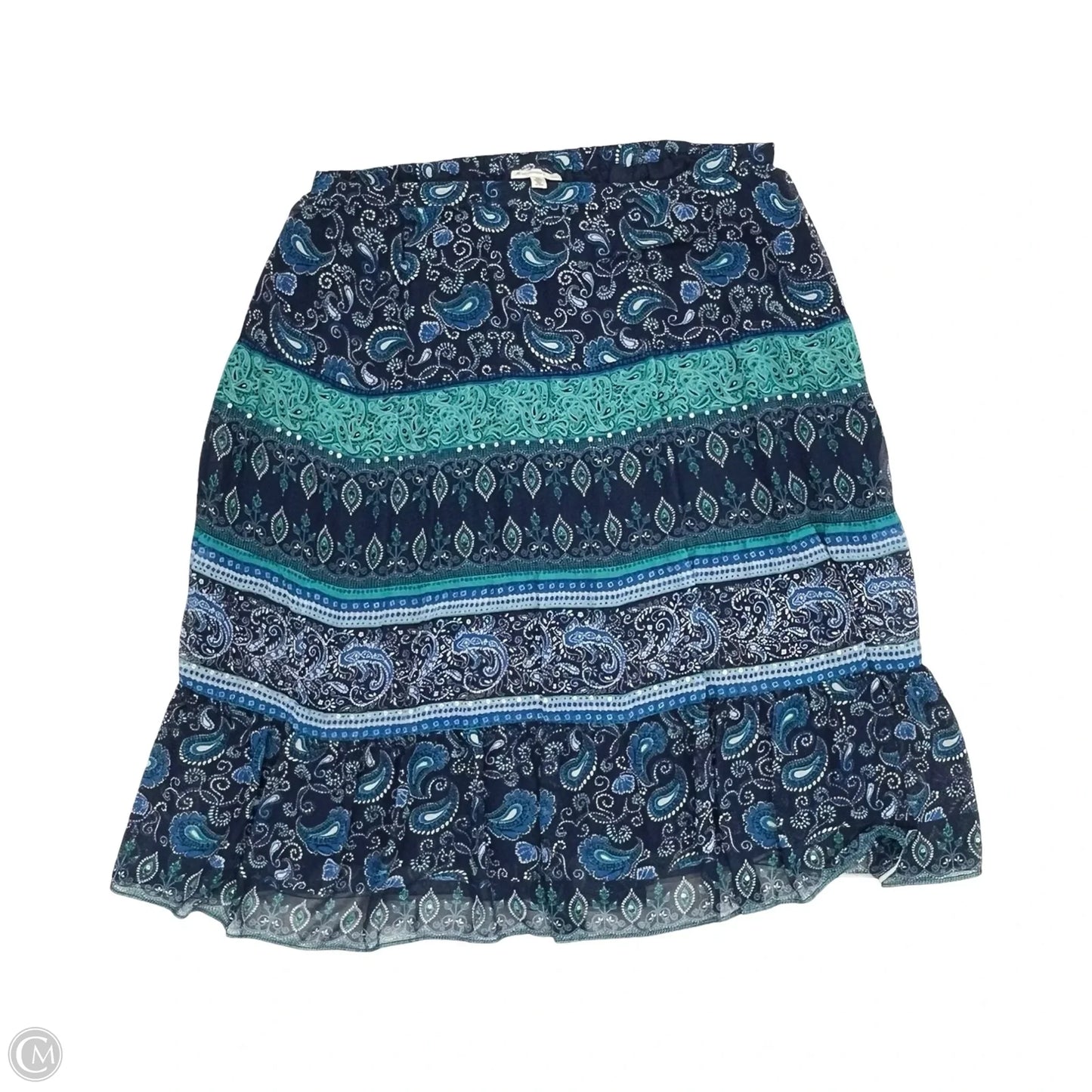 Skirt Maxi By Jm Collections In Blue, Size: 24