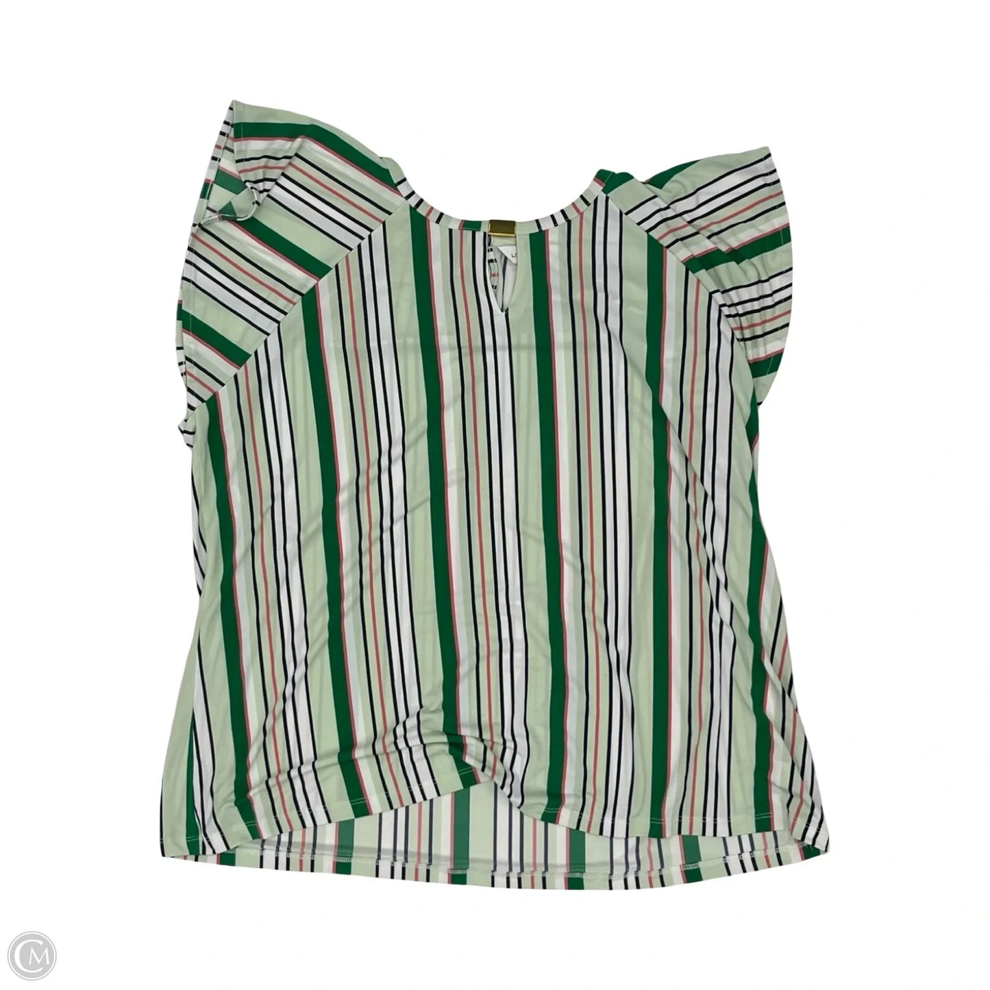 Blouse Sleeveless By Liz Claiborne In Green, Size: Xxl