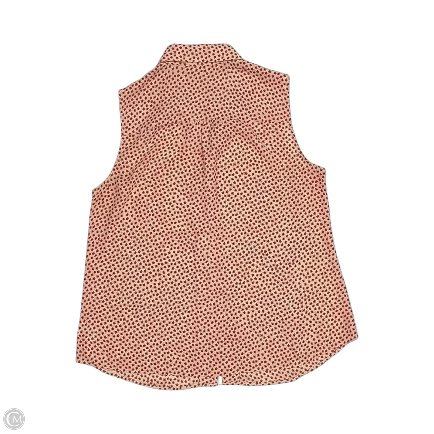 Blouse Sleeveless By Cabi In Cream & Red, Size: M