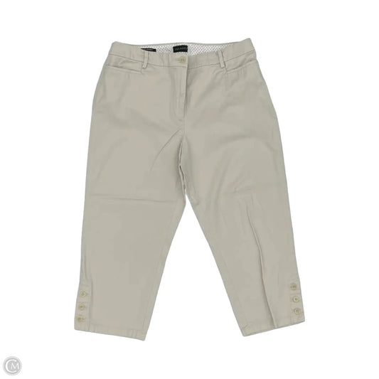 Pants Cropped By Talbots In Tan, Size: 12