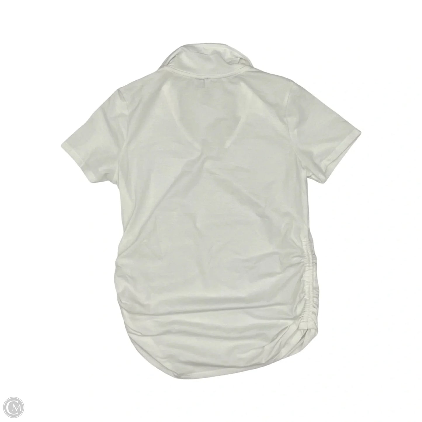 Top Short Sleeve By Cato In Cream, Size: S