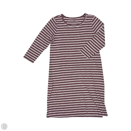 Dress Casual Midi By Sonoma In Purple & White, Size: S