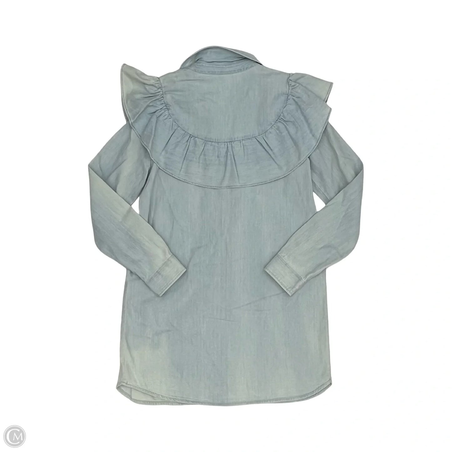 Dress Casual Short By Zara In Blue Denim, Size: S