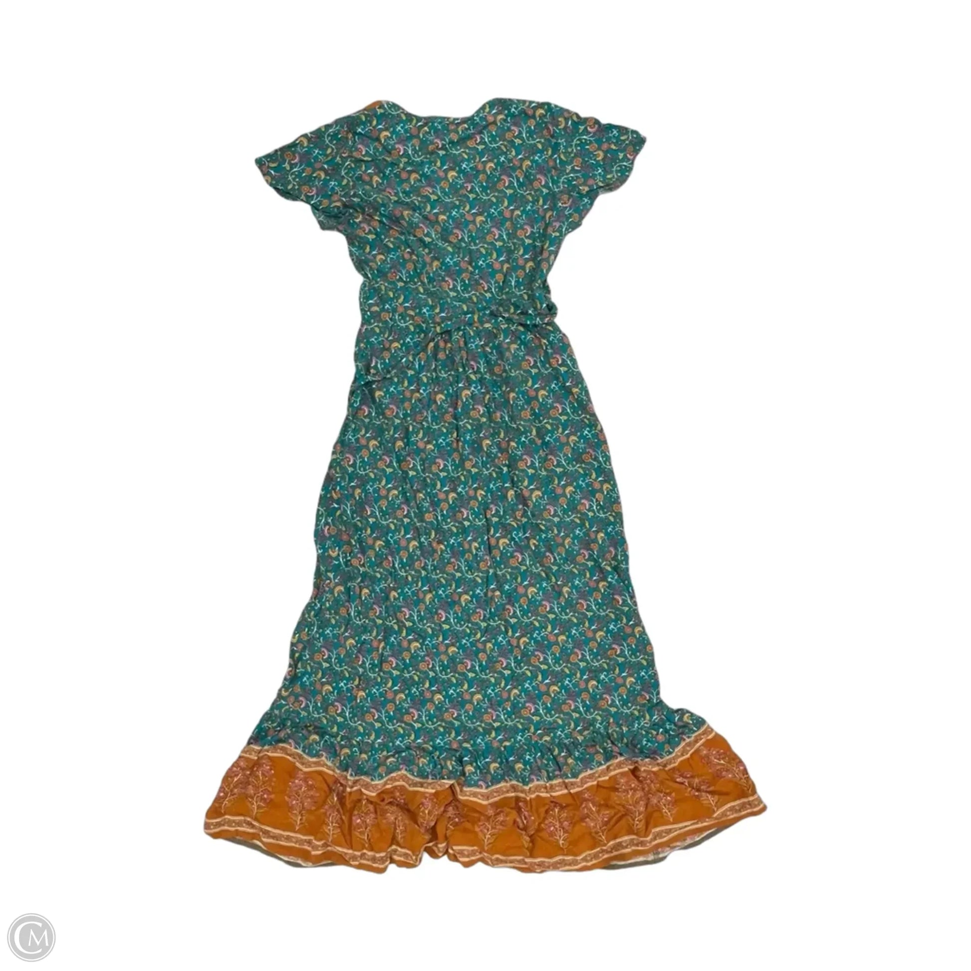 zesica dress ZESICA High Waist Smocked Flowy Tiered Midi Dress zesica