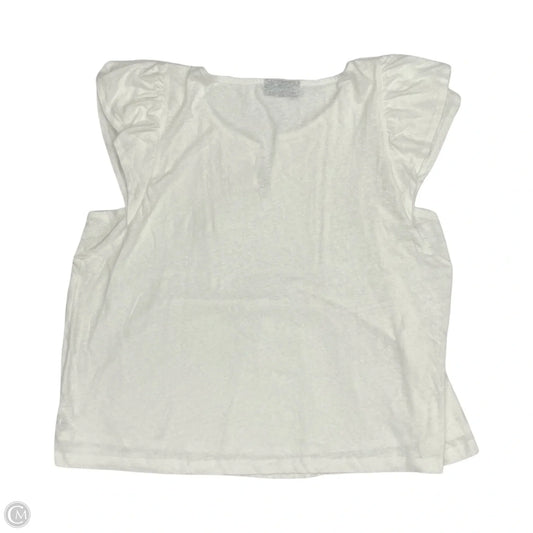 Top Short Sleeve By Lane Bryant In White, Size: 3x