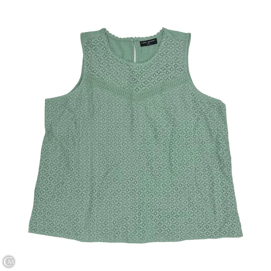Blouse Sleeveless By Lane Bryant In Green, Size: 2x