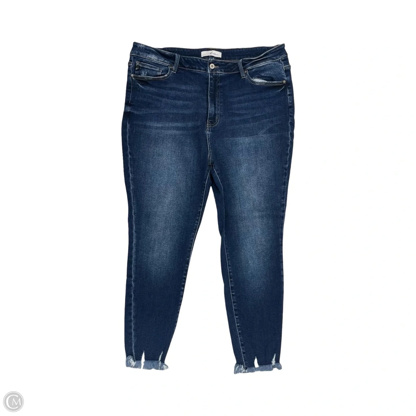 Jeans Skinny By Kancan In Blue Denim, Size: 22