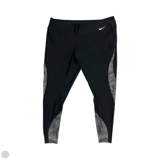 Athletic Leggings By Nike In Black, Size: 3x