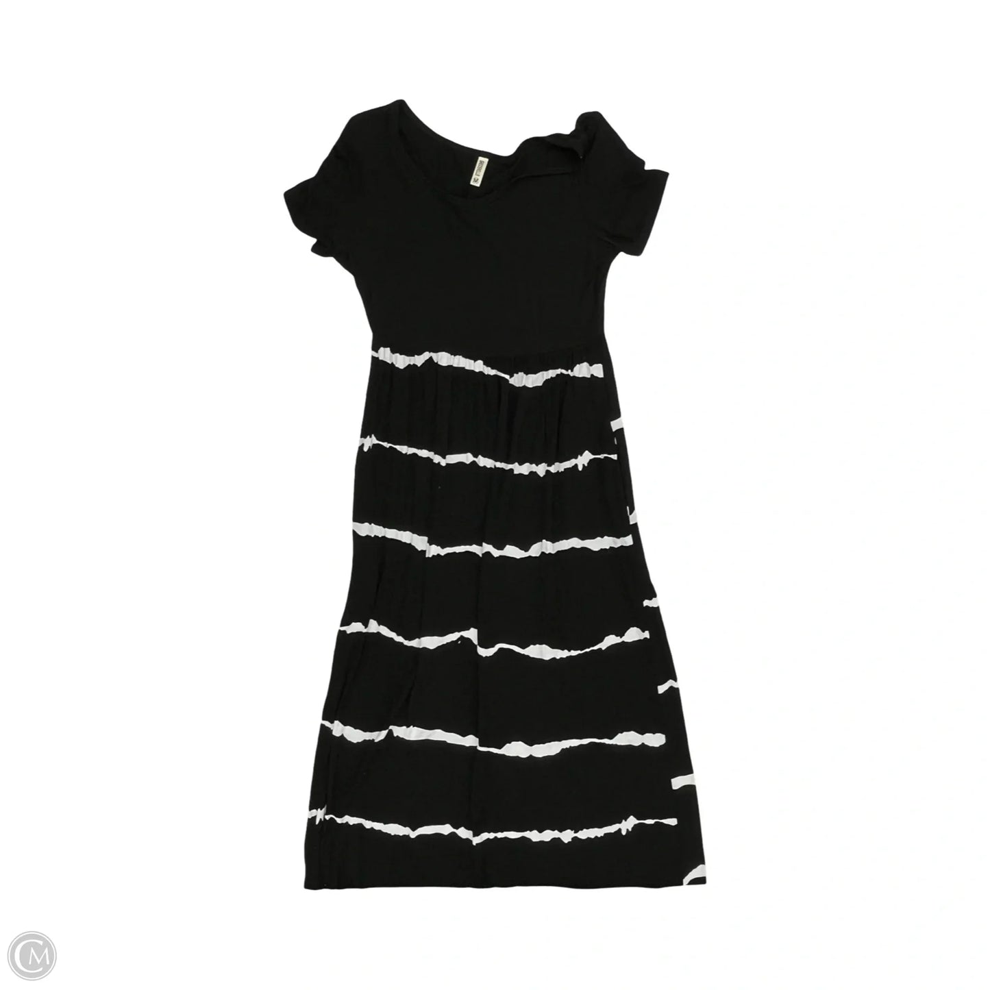 Dress Casual Maxi By Clothes Mentor In Black & White, Size: M