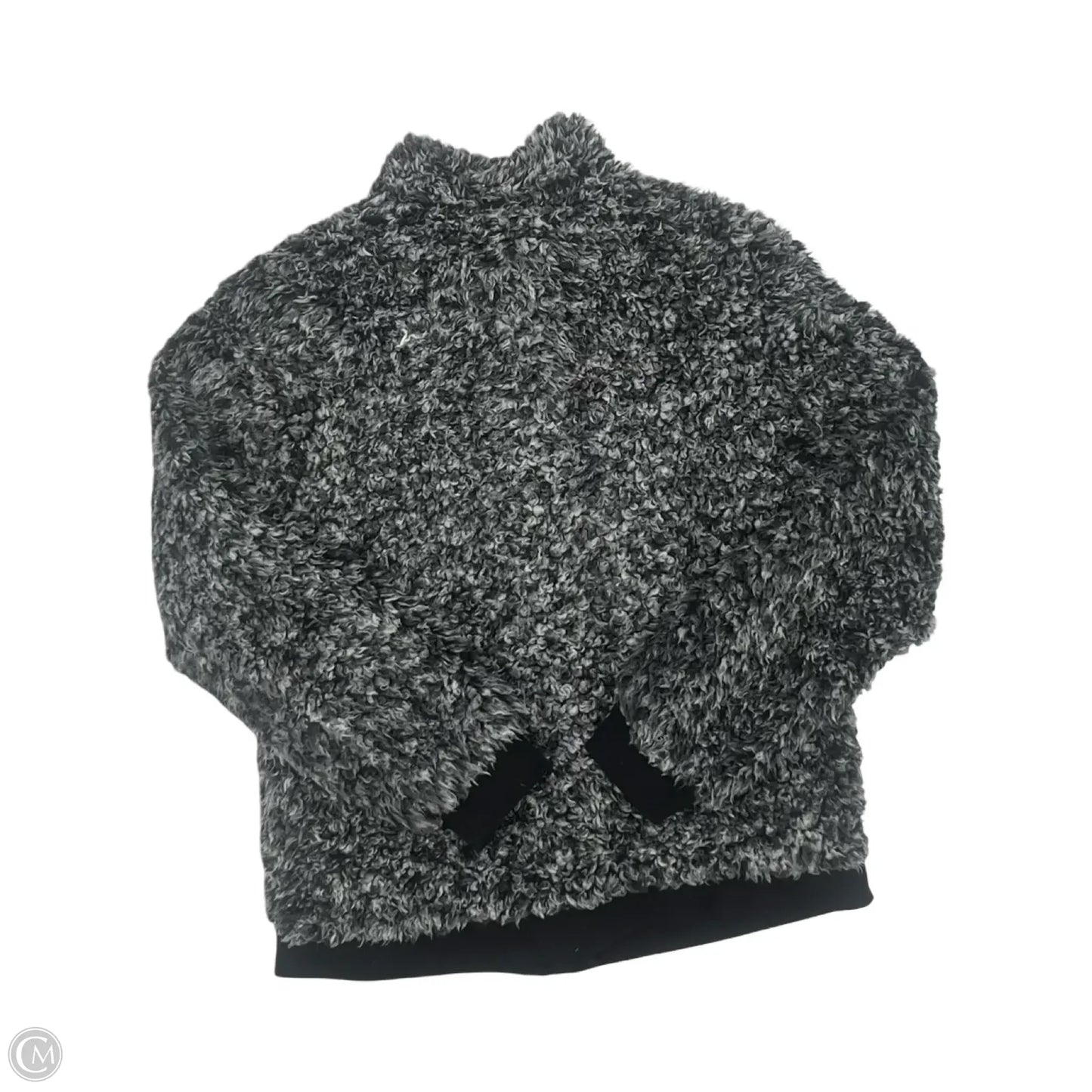 Jacket Faux Fur & Sherpa By Paper Crane In Grey, Size: S