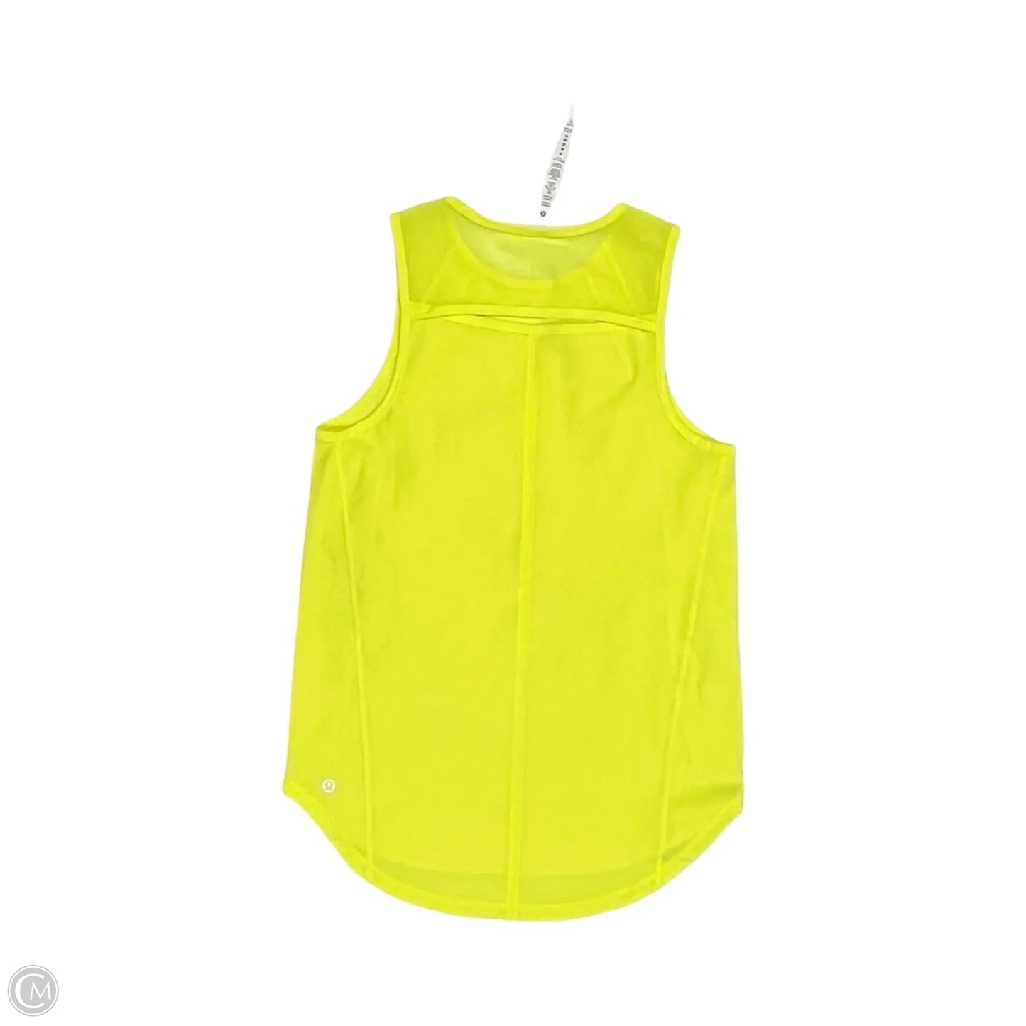 Athletic Tank Top By Lululemon In Yellow, Size: S