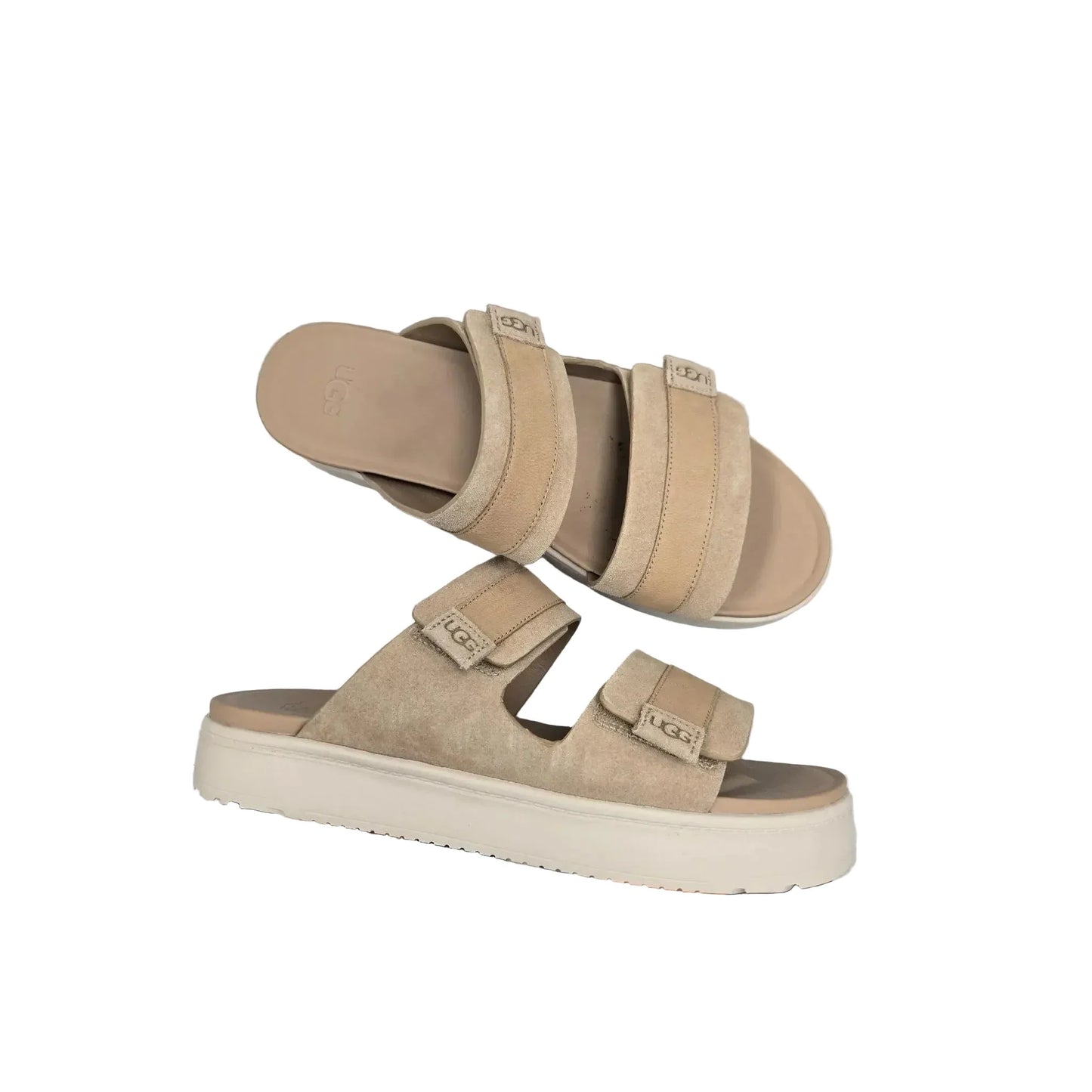 Sandals Designer By Ugg In Tan, Size: 11